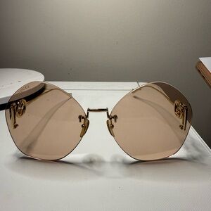 Gucci Gold Sunglasses for Women